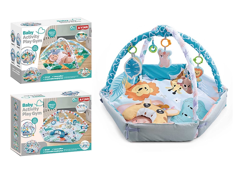 婴儿卡通多功能长颈鹿围栏地毯（六边形4合1） - HP1252209