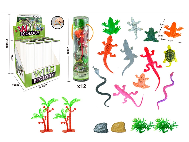 ANIMAL SET 18PCS，12PCS/DISPLAY BOX - HP1252343