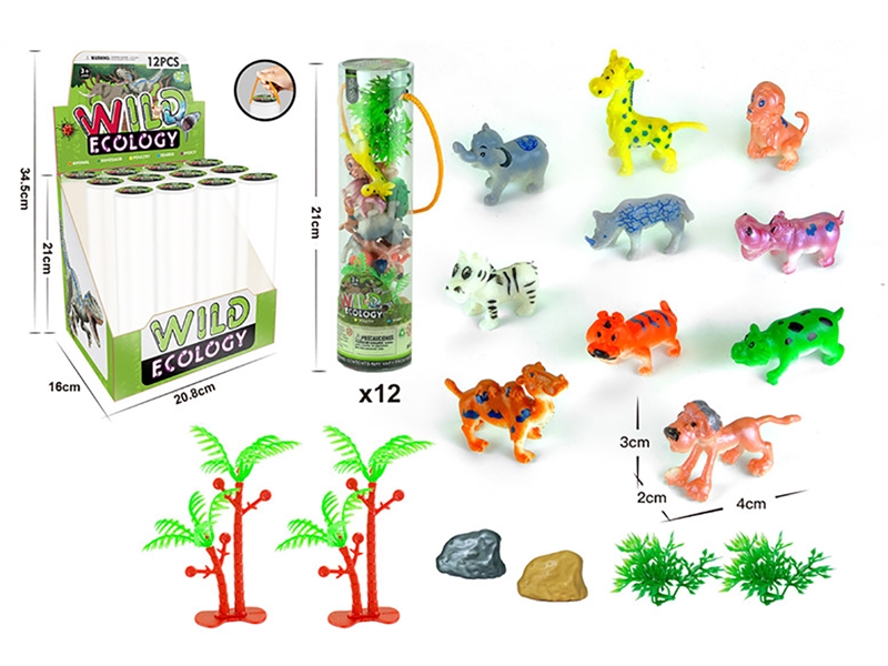 ANIMAL SET 16PCS，12PCS/DISPLAY BOX - HP1252345
