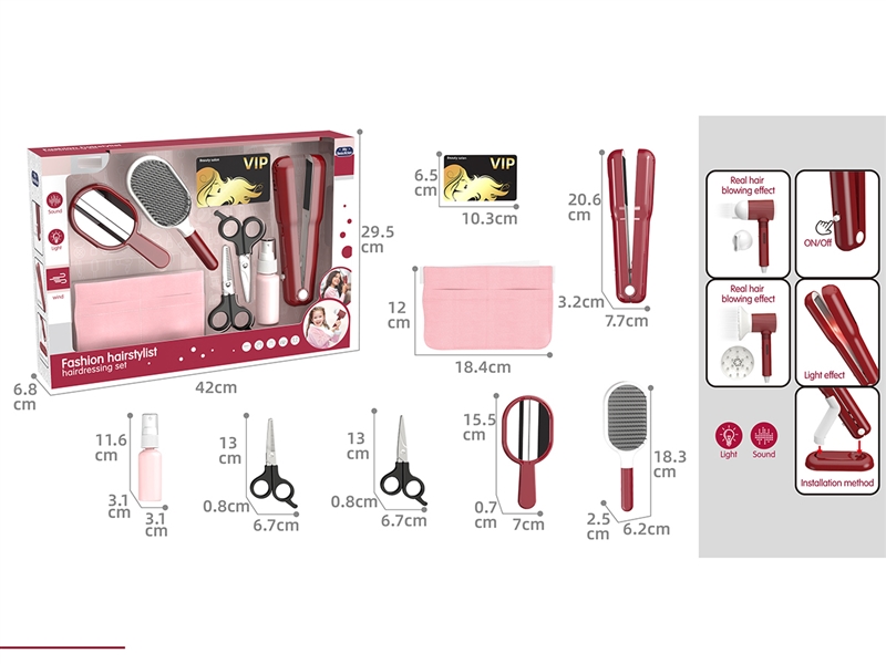 HAIRDRESSING SET W/LIGHT & SOUND - HP1252446