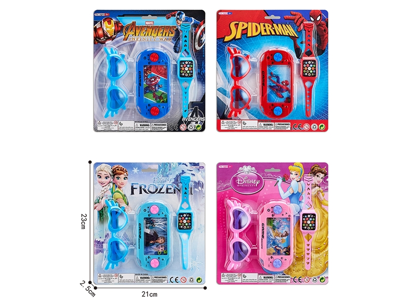 WATER GAME & WATCH & GLASSES SET,4ASST - HP1252548