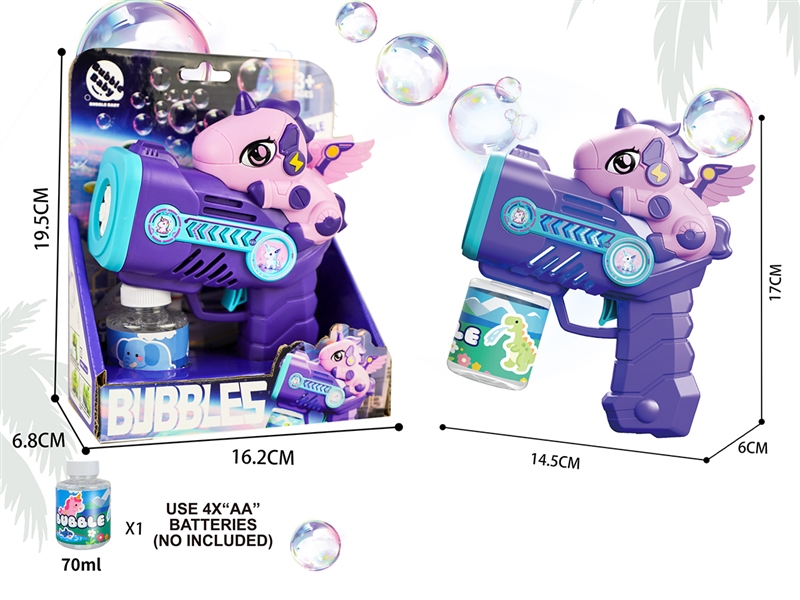 BUBBLE GUN W/LIGHT,70ml - HP1252653