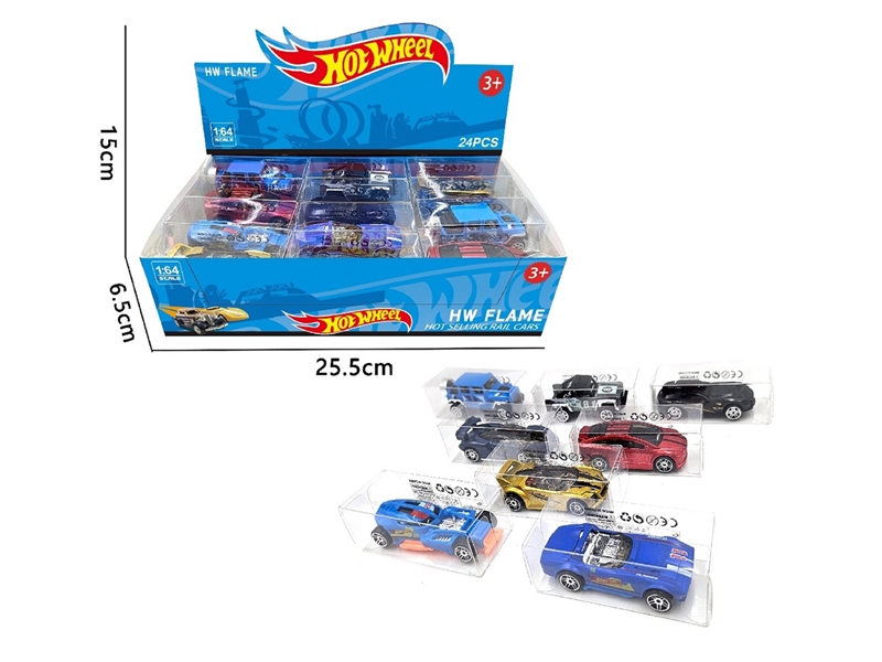 1:64 FREE WAY DIE-CAST CAR SET,24PCS/DISPLAY - HP1253111