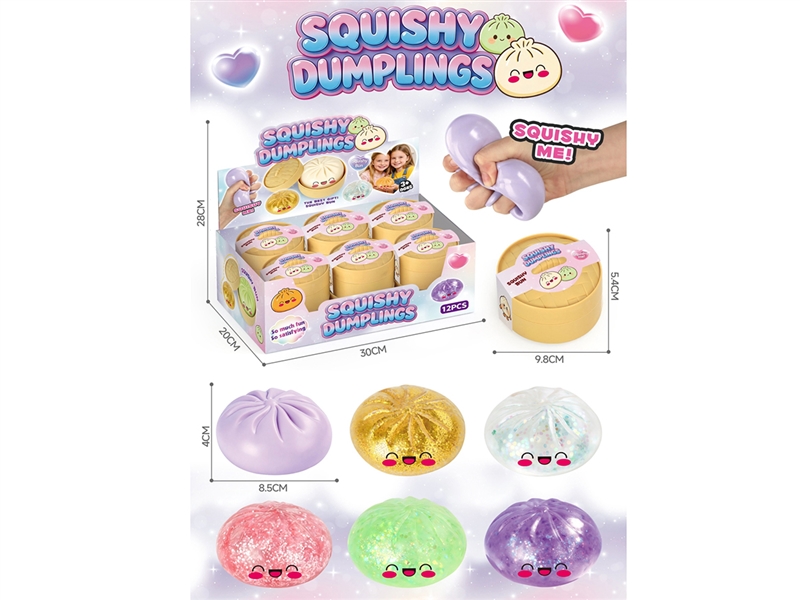 SQUISHY DUMPLINGS,12PCS/DISPLAY - HP1253125