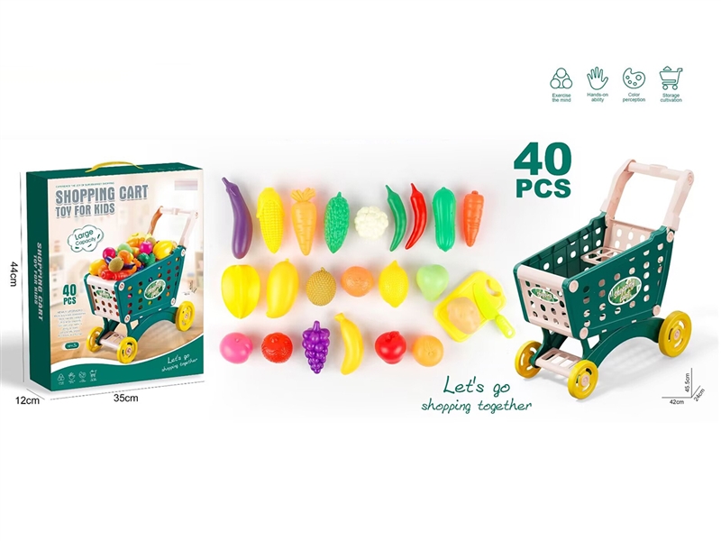 LARGE SHOPPING CART WITH FRUITS - HP1253169