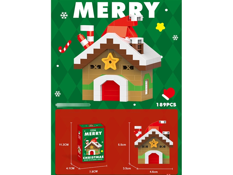 189PCS CHRISTMAS COTTAGE - HP1253203