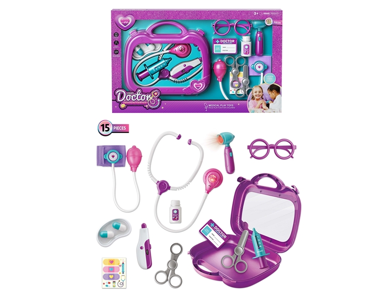 15PCS DOCTOR SET WITH LIGHT & SOUND included 2 button batteries - HP1253230