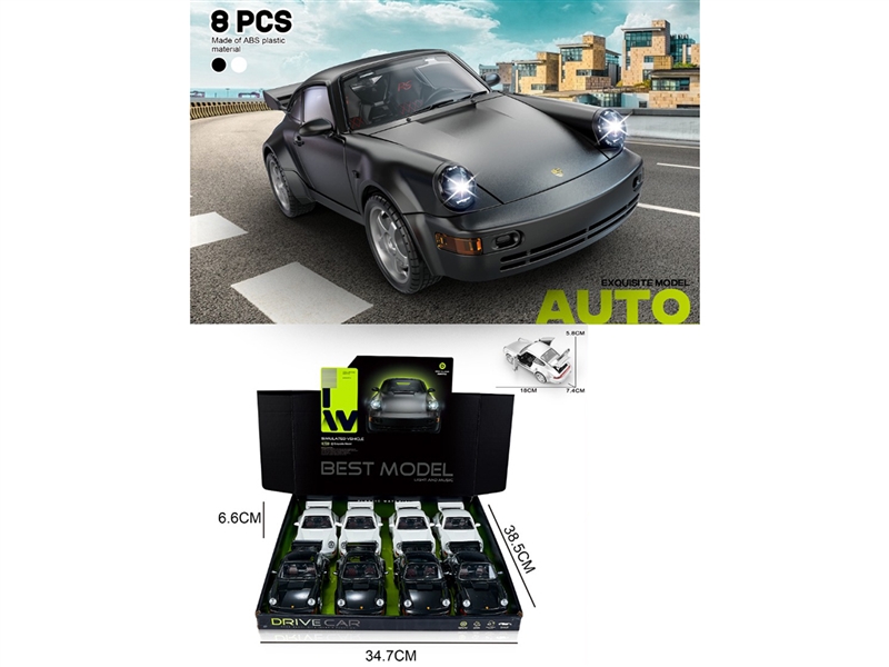 FRICTION CAR W/SOUND & LIGHT & OPEN DOOR , 8PCS/DISPLAY BOX - HP1253344