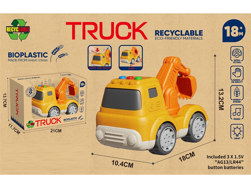 FREE WAY CONSTRUCTION CAR WITH LUGHT & MUSIC - HP1253418