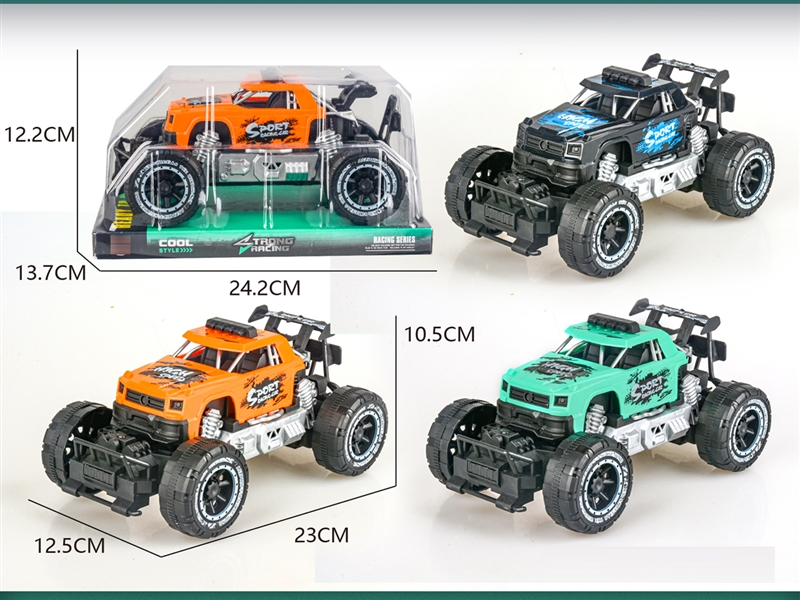 FRICTION CAR GREEN/BLACK/ORANGE - HP1253731