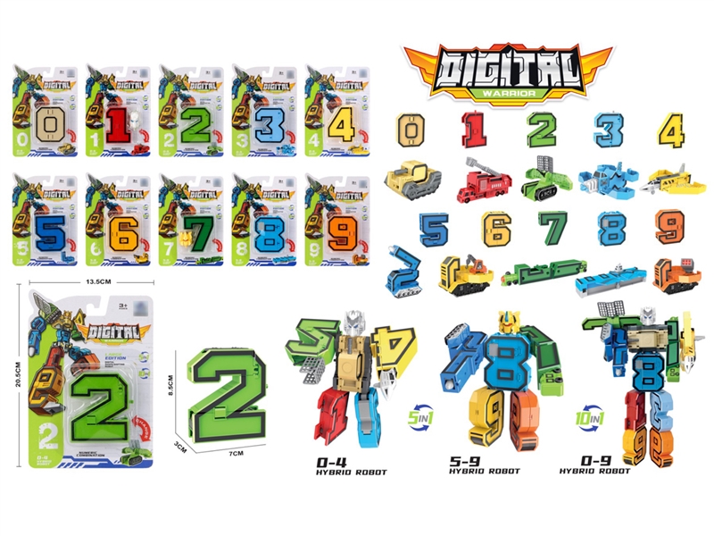 NUMBERS DEFORMATION ROBOTS,10ASST - HP1254241
