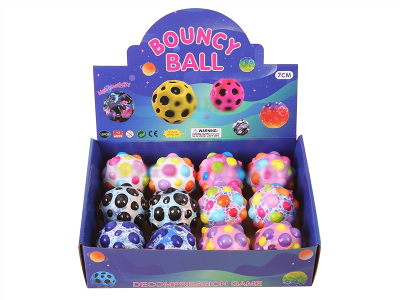 7CM BOUNCY BALL,12PCS/DISPLAY BOX - HP1254403