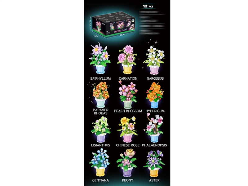 BUILDING BLOCK (179-273PCS),12PCS/DISPLAY - HP1254459