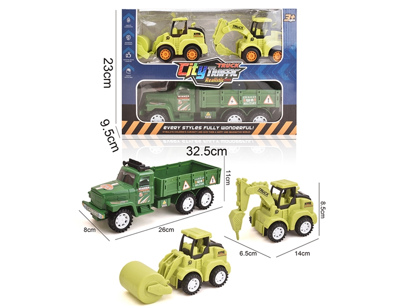 FRICTION MILITARY TRUCK SET - HP1256124