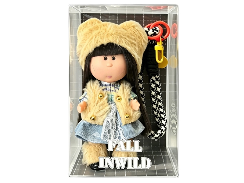 14CM RUBBER DOLL W/KEYCHAIN - HP1256195