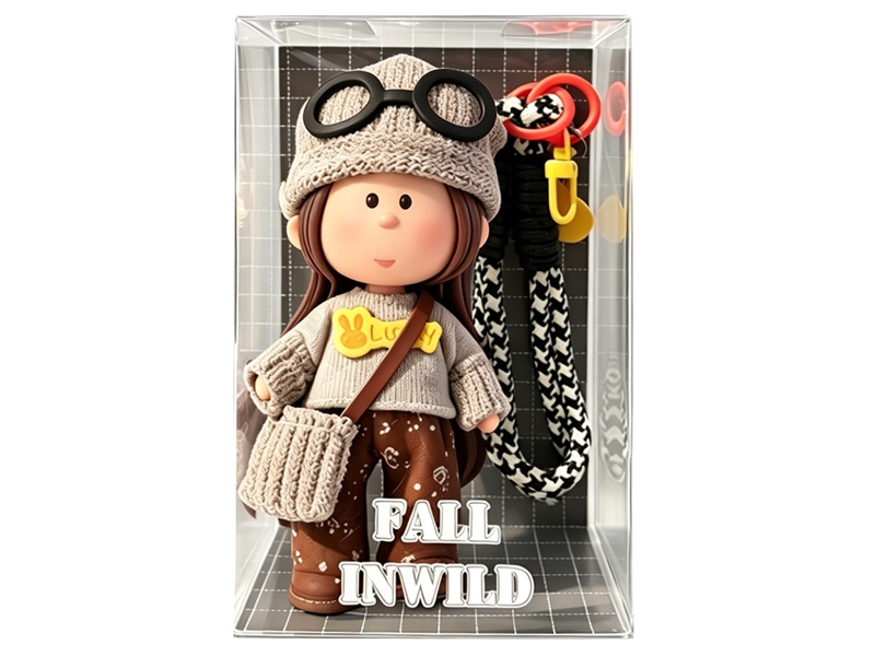 14CM RUBBER DOLL W/KEYCHAIN - HP1256213