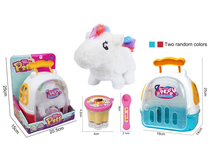 B/O PLUSH PET SET W/SOUND,2COLOURS(NO INCLUDED BATTERY) - HP1256228