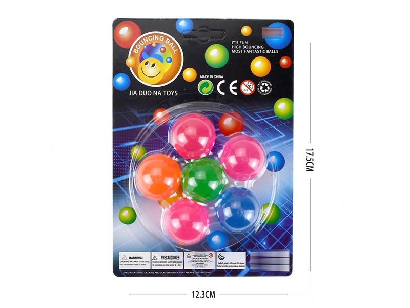 BOUNCY BALL 6PCS - HP1257014
