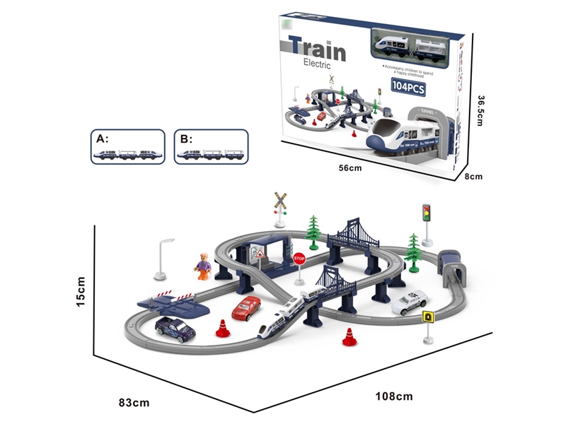 B/O TRACK TRAIN 104PCS - HP1257300