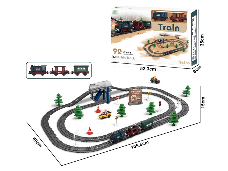 B/O TRACK TRAIN 92PCS W/LIGHT & SOUND - HP1257306