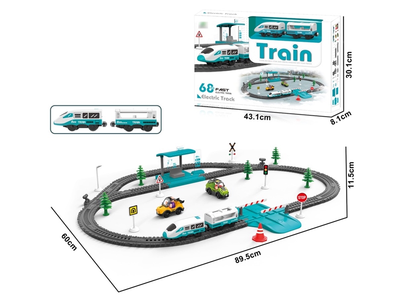 B/O TRACK TRAIN 68PCS W/LIGHT & SOUND - HP1257308