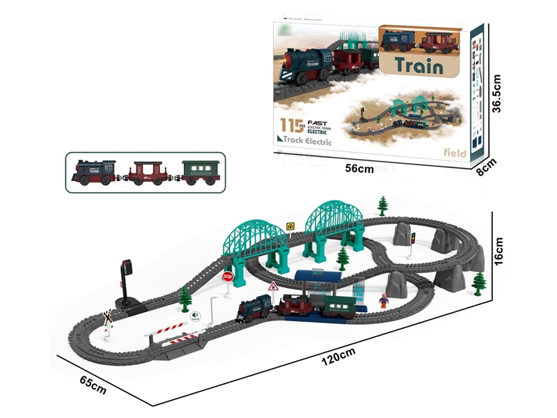 B/O TRACK TRAIN 115PCS W/LIGHT & SOUND - HP1257310