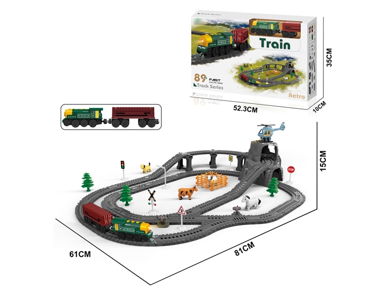 B/O TRACK TRAIN 89PCS W/LIGHT & SOUND - HP1257312