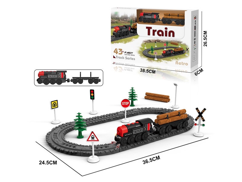 B/O TRACK TRAIN 43PCS W/LIGHT & SOUND - HP1257314