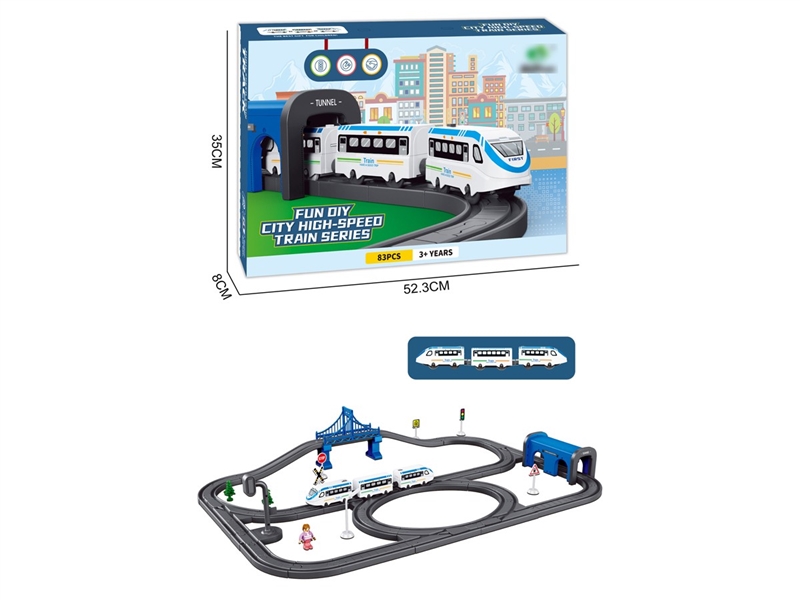 B/O TRACK TRAIN 83PCS W/LIGHT & SOUND - HP1257377