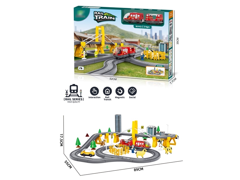 B/O TRACK TRAIN 99PCS W/SOUND - HP1257393