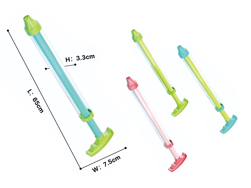 65CM WATER GUN,3COLOURS - HP1257721