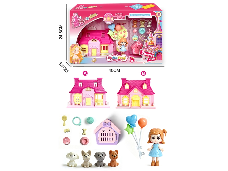 VILLA SET W/DOLL,2ASST - HP1257887