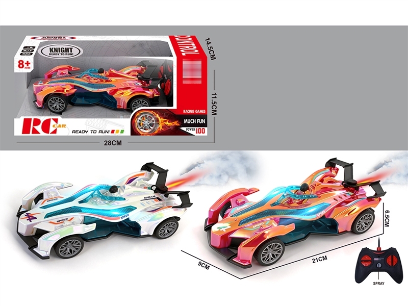 R/C CAR W/LIGHT & SPRAY(NOT INCLUDE BATTERY),2COLOURS - HP1257973