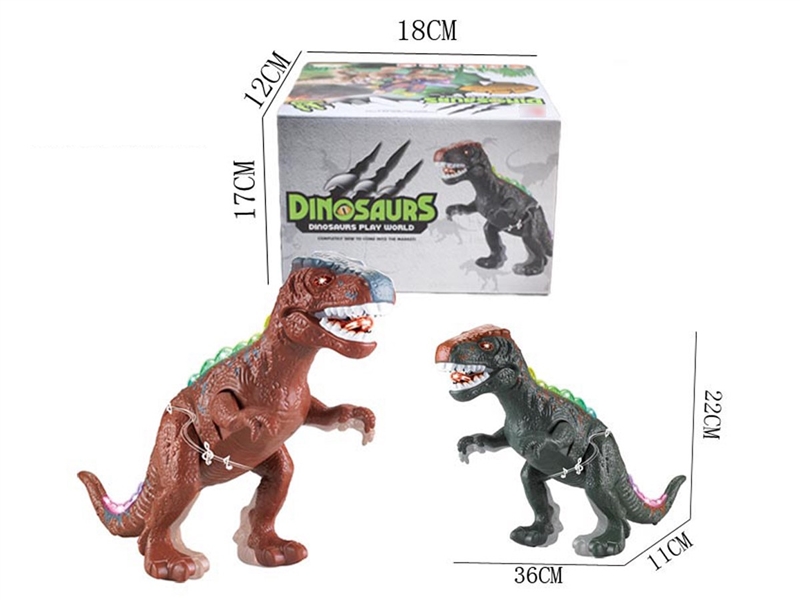 B/O DINOSAUR W/LIGHT & SOUND(NOT INCLUDED BATTERY),2COLOURS - HP1258016