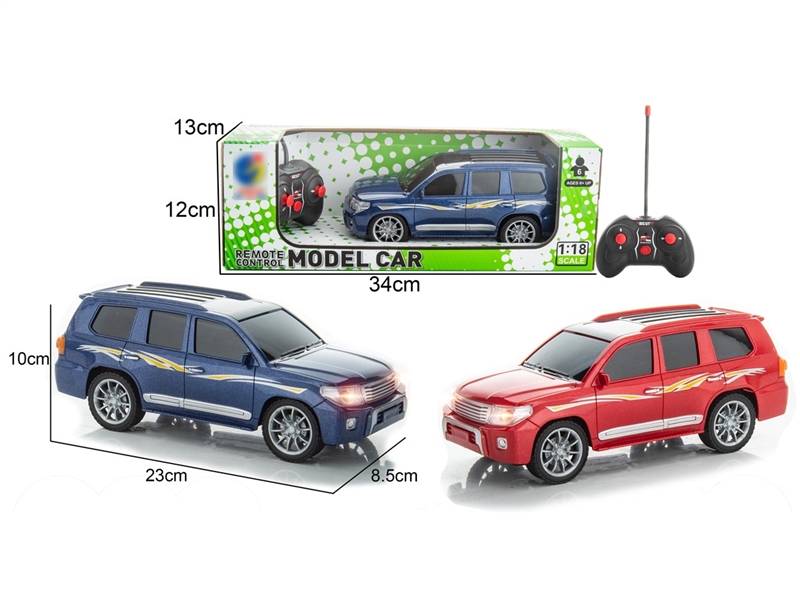 1:18 4-CHANNEL R/C CAR W/LIGHT(NOT INCLUDED BATTERY),2COLOURS - HP1258133