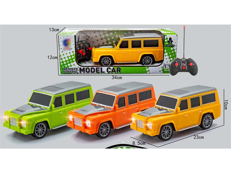 1:18 4-CHANNEL R/C CAR W/LIGHT(NOT INCLUDED BATTERY),3COLOURS - HP1258134