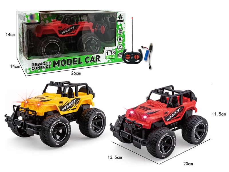1:20 4-CHANNEL R/C CAR(INCLUDED BATTERY),2COLOURS - HP1258147