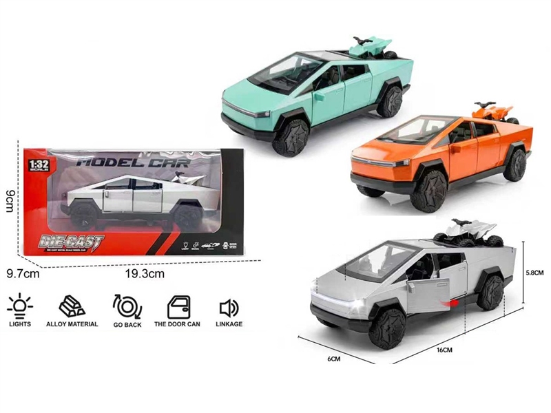1:32 PULL BACK DIE-CAST CAR W/LIGHT & SOUND(INCLUDED BATTERY) - HP1258209