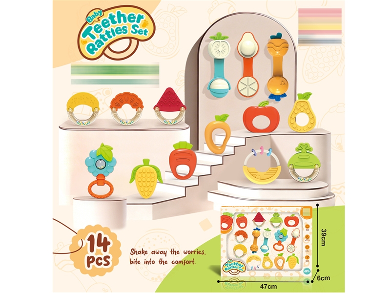BABY TEETHER RATTLE 14PCS - HP1258537