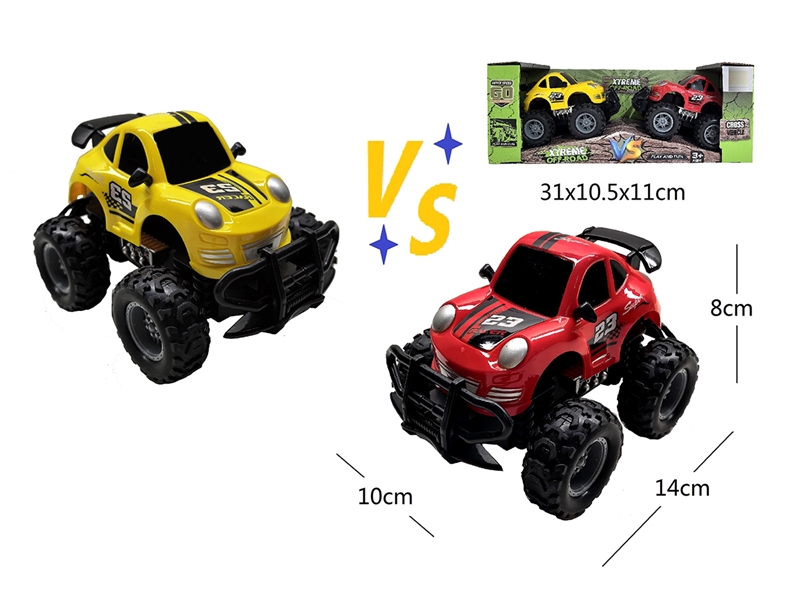 1:43 FRICTION CAR 2PCS - HP1258762