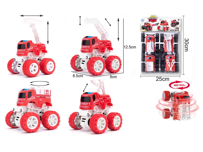 FRICTION STUNT CAR,4ASST - HP1258932
