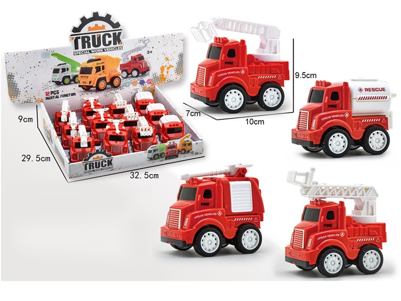 FRICTION CAR,4ASST,12PCS/DISPLAY BOX - HP1259041