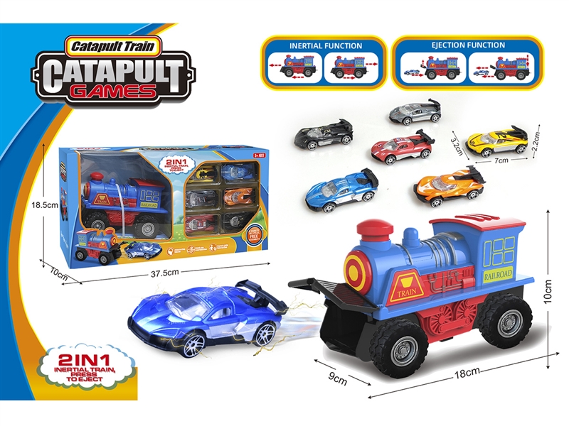 2 IN 1 CATAPULT TRAIN W/FREE WAY CAR 6CS - HP1259703