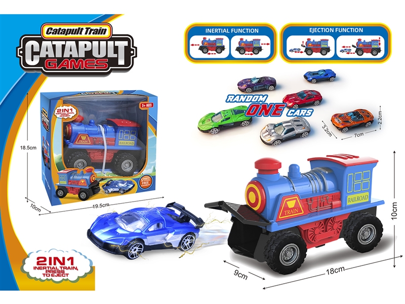 2 IN 1 CATAPULT TRAIN W/FREE WAY DIE-CAST CAR 1CS - HP1259704