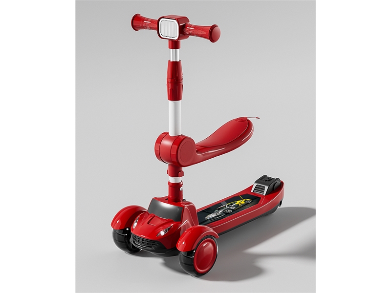 SCOOTER W/LIGHT & MUSIC & SEAT，4COLOURS - HP1260014