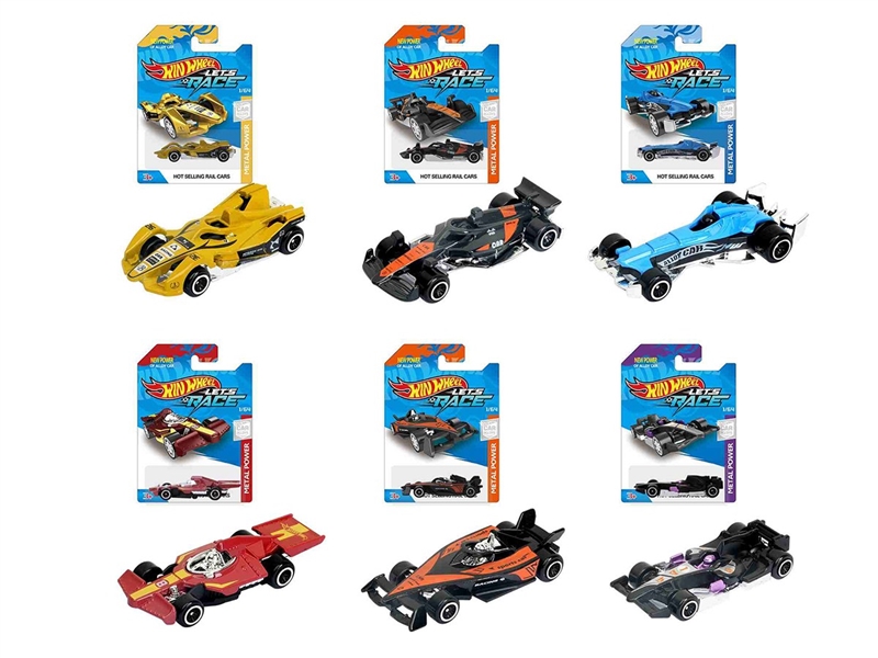 6款1:64风火轮F1赛车合金车片装 - HP1260184