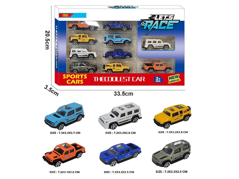 1:64 FREE WAY DIE-CAST CAR 10PCS，6ASST - HP1260309