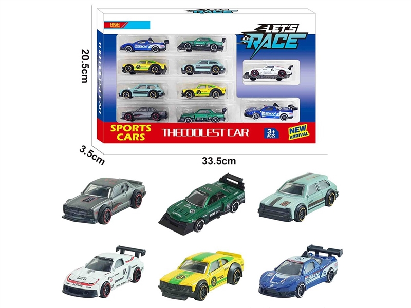 1:64 FREE WAY DIE-CAST CAR 10PCS，6ASST - HP1260315