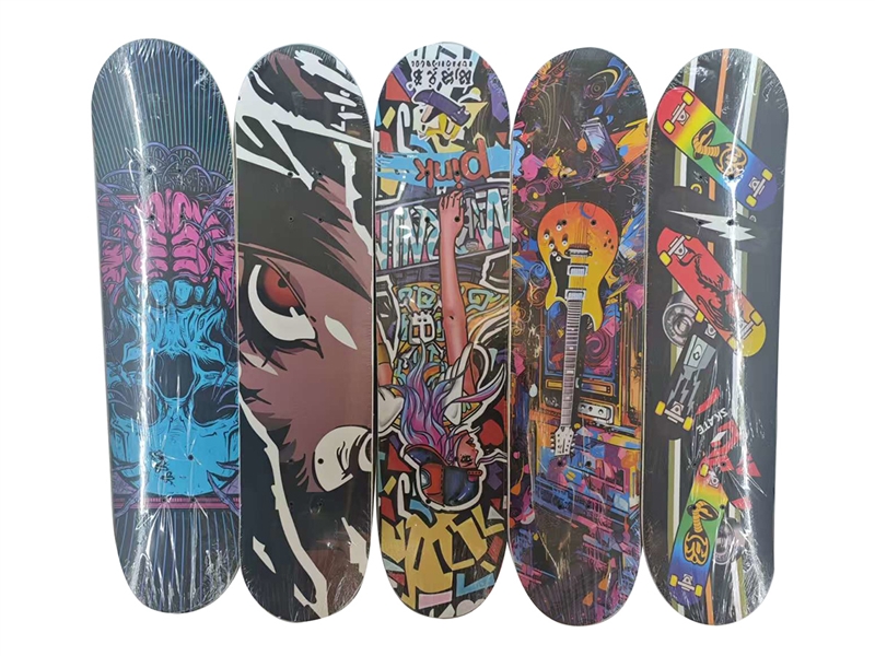 WOODEN SKATEBOARD,5ASST - HP1260425