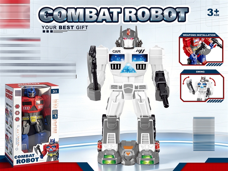 B/O BUMP & GO ROBOT W/ LIGHT & MUSIC，2COLOURS - HP1260462